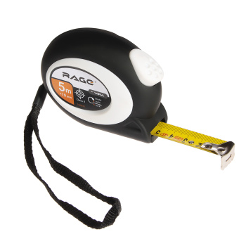Рулетка 5м х19мм резино-пластик.корп. стальная лента автостоп арт.100043 VIRA RAGE *1