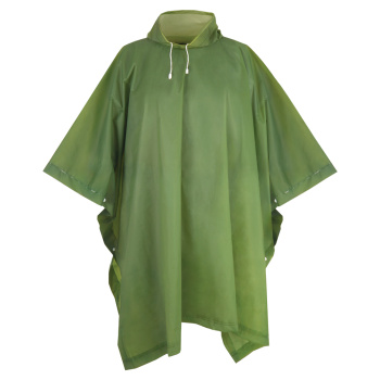 Дождевик "пончо" повыш.прочн. EVA толщ.120мкм,ш.100см,дл.127см, Зел.,ЧЕХОЛ EVA01PG "Komfi" *1/50
