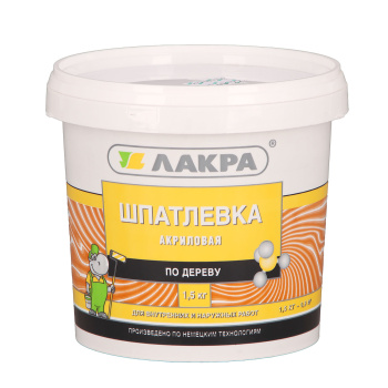 Шпатлевка по дереву махагон 1,5 кг Лакра *1/6/432