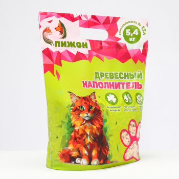 Наполнитель древесный "Пижон" 15л 3637827