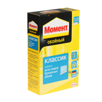 Клей для обоев бумажных 500г "Момент-КЛАССИК" 765166 (Хенкель)*1/12 Клей для обоев бумажных 500г "Момент-КЛАССИК" 765166 (Хенкель)*1/12