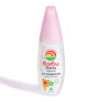 Спрей от комаров 100мл для детей от 1 года 2в1 БЭБИ ДЭТА АКВА (813) *27 *