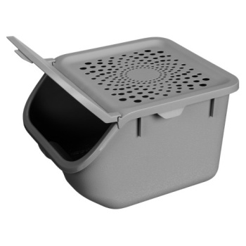 Контейнер д/овощей пластм. 7,8л 275Х240Х175мм Серый арт.434293011  ("Бытпласт")  *1/6