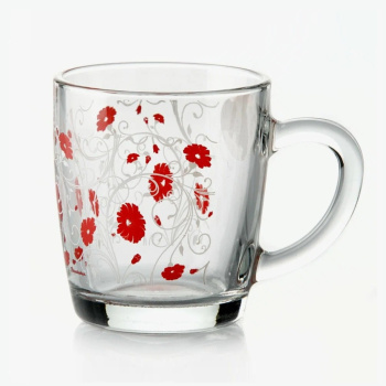 Кружка стекло 340мл "Серенейд Рэд" 55531SLBD14 "Pasabahce" *12