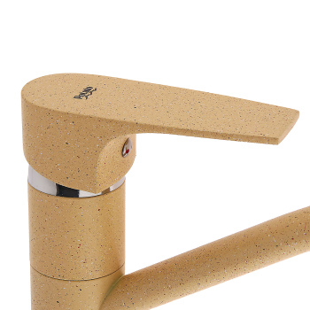 Смеситель для умывальника Potato P45222-9 короткий излив (кремовый) *1/10