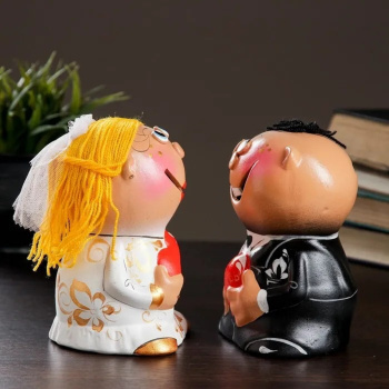 Копилка "Ксюша и Андрей свадьба" 19х8х116см 2шт 772109