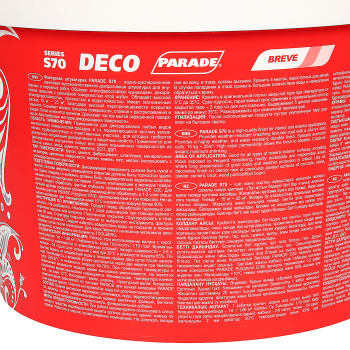 Покрытие акриловое декоративное Breve S70 с эффектом шубы белый 15 кг PARADE *1