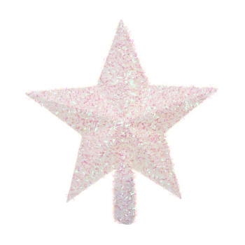 Звезда на елку Зимнее волшебство «Блеск» 20 см, белый
