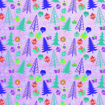 Бумага упаковочная «Лавандовая зима», 50х70 см, 90 г/м²