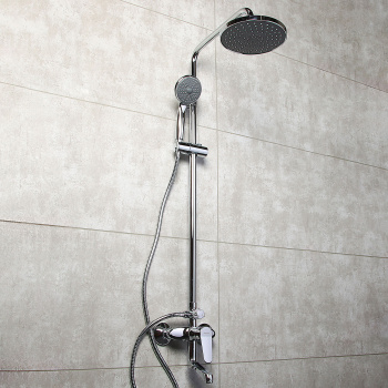 Душевой комплект Accoona A8396, короткий излив, 2 лейки, 1 режим