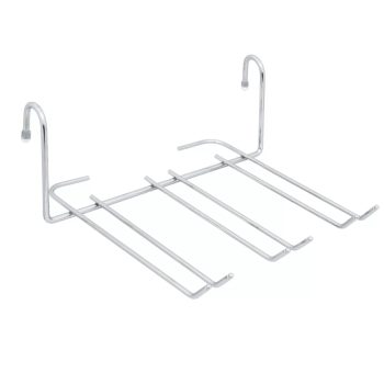 Полка навесная на рейлинг d16мм металл. хромир.- Держ. Бокалов 24,5х10см "Manzzaro" HD 23.61.00*1/24