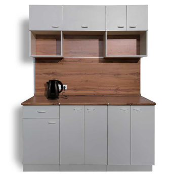 Шкаф навесной 800х676х290 мм BROZEX-WOOD Liberty, с двумя дверцами, белый