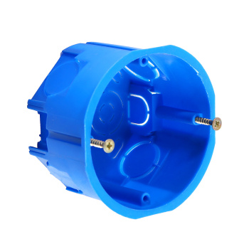 Коробка установочная СП D68х45мм саморезы, синяя, IP20 TDM SQ1402-0902 инд.штрихкод *10/200