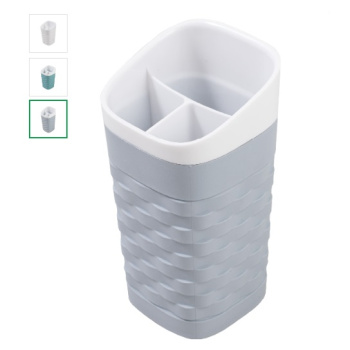 Стакан д/зубных щеток и пасты пластм. "REEF" 139х78х78мм цвета-"микс" арт.159 ("Полимербыт") *1/12