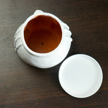 Фигурное кашпо "Клеопатра", 16×17×16 см, белый 3601436