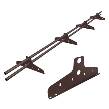 Снегозадержатель BORGE New Line труба D25, 4 опоры 3м для м/ч, профн трубчатый RAL 8017 шоколад *1