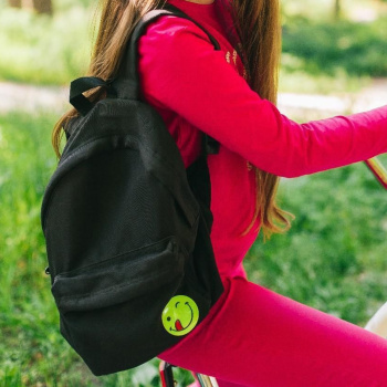 Светоотражающая наклейка смайлик d5см (4шт на листе цена за лист)  жёлтый АУ 1528886