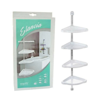 Полка угловая 4-х секционный "Elancia" , цвет белый 868858