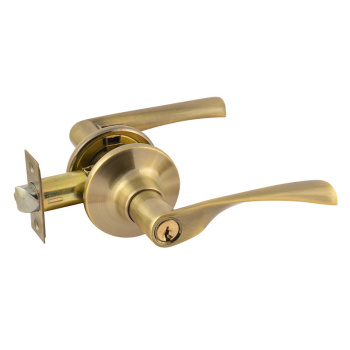 Ручка с защелкой фалевая НОРА-М ISPARUS ЗВ2-01, ключ, фиксатор, цвет бронза