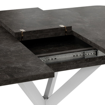 Стол обеденный прямоугольный раздв.Лиссабон Тип1 1000(+315)мм*1001*750мм Ателье темный*1