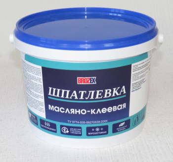 Шпатлевка масляно-клеевая 15 кг BROZEX