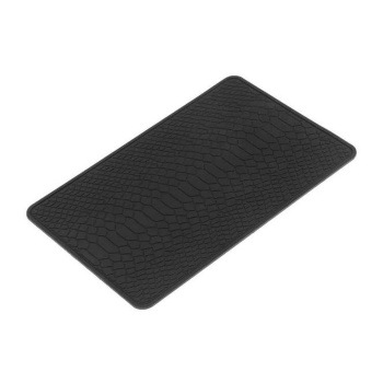 Коврик противоскользящий под кожу крокодила 20×13 см, черный 859774