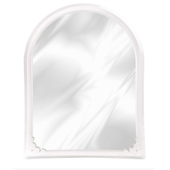 Зеркало настенное в пластм. раме 495х390мм Белый М7405 (ЗПИ "Альтернатива") *6