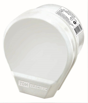 Розетка и вилка 3х- контактные д/электроплит (Белая) РШ/ВШ 32А О/У TDM SQ1812-0003 *1/6/72