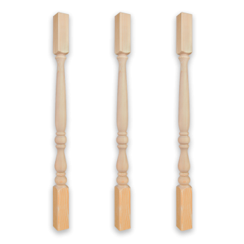 Балясина 5х5х90 см Арелан, точеная, тип 2, сосна, сорт экстра