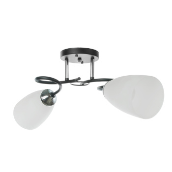Люстра N1684/2 BK+ CH Е27 2*40Вт (h=240; d=600) S=8м2 VERNER LIGHTING *1