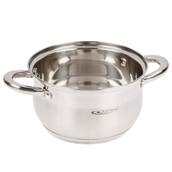 Кастрюля нерж. "Катунь" "Диана" 2,5л d18см термораспред. дно, Стекл. кр. KT01-D-22 *1/8 Кастрюля нерж. "Катунь" "Диана" 2,5л d18см термораспред. дно, Стекл. кр. KT01-D-22 *1/8
