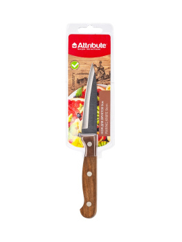 Нож кухонный ATTRIBUTE  дер.руч. Country д/фруктов дл.лезв.9см AKC204 блистер *1/6/72