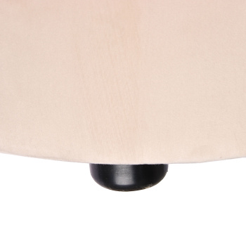 Пуф FORPOST, 40х45х40 см, бочка, микровелюр конфетти крем, бежевый