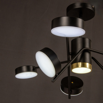 Люстра Verner Lighting N41826+1, LED 3000K-6500 K, черный