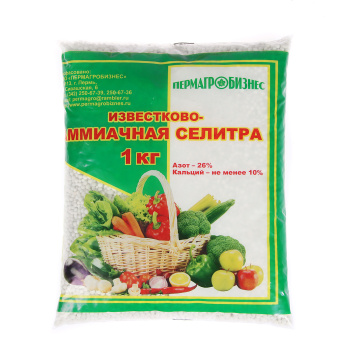 Удобрение известково-аммиачная селитра Пермагробизнес, 1 кг