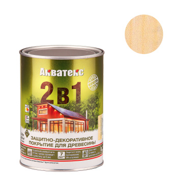 Защитно-декоративное покрытие 0.8 л для древесины АКВАТЕКС 2 в 1, алкидное, бесцветный Защитно-декоративное покрытие 0.8 л для древесины АКВАТЕКС 2 в 1, алкидное, бесцветный