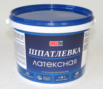 Шпатлевка латексная 15 кг BROZEX