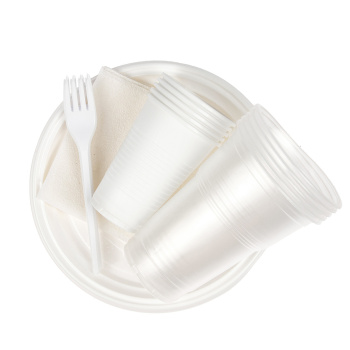 Одноразовая посуда Набор "Пивной" 5перс/25пр.: тар.d205мм+стаканы0,2л+стаканы0,5л+вилки+салф. *1/25