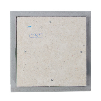 Люк ревизионный под плитку 300х300 на петле окраш металл D3030 ceramo steel *1