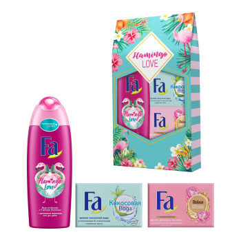 Набор Fa Фламинго + 2мыла 1.000 шт