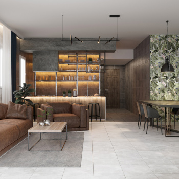 Плитка напольная Куба светло-серая люкс 400*400*9 (0.16*10=1,6*48=76,8) Axima ВКЗ