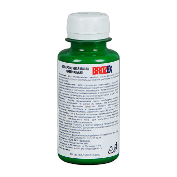Колер паста BROZEX №30, 100 мл, ярко-зеленый