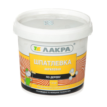 Шпатлевка по дереву дуб 1,5 кг Лакра *1/6/432