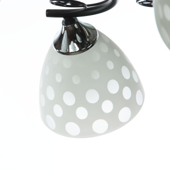 Люстра Verner Lighting N2996/5, 40 Вт, E27, 5 ламп, черный