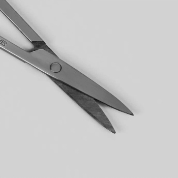 Ножницы маникюр узкие прямые 9*4см серебр пакет QF 1203263