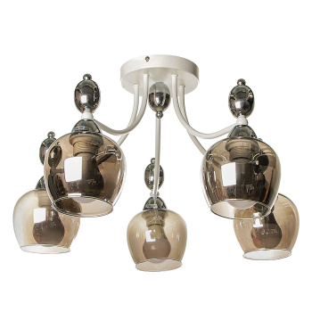 Люстра IL8258-5COU-79 WH CR Е27 60Вт   S=30м2  *1