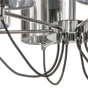 Люстра MW-Light, E14, 6 ламп, 40 Вт, цвет хром