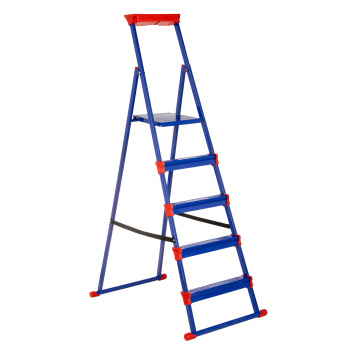 Стремянка стальная 5 ступеней, выс.верхн. пл.1,08м, опоры с перемычкой-д/рыхл.поверхн.СМ5+ "Ника" *1