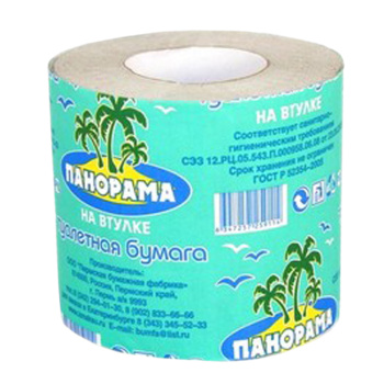 Бумага туалетная Панорама со втулкой 30м.(арт.040/036) *48