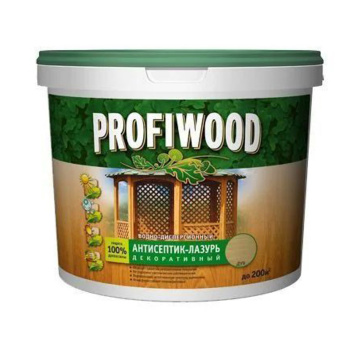 Антисептик-лазурь для дерева полиакриловый сосна 0,9 кг PROFIWOOD *1/6
